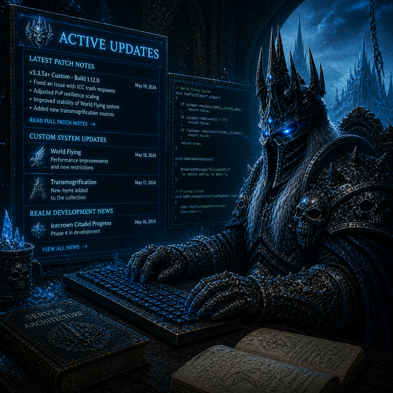 EvolvedWOTLK active development and patch notes artwork